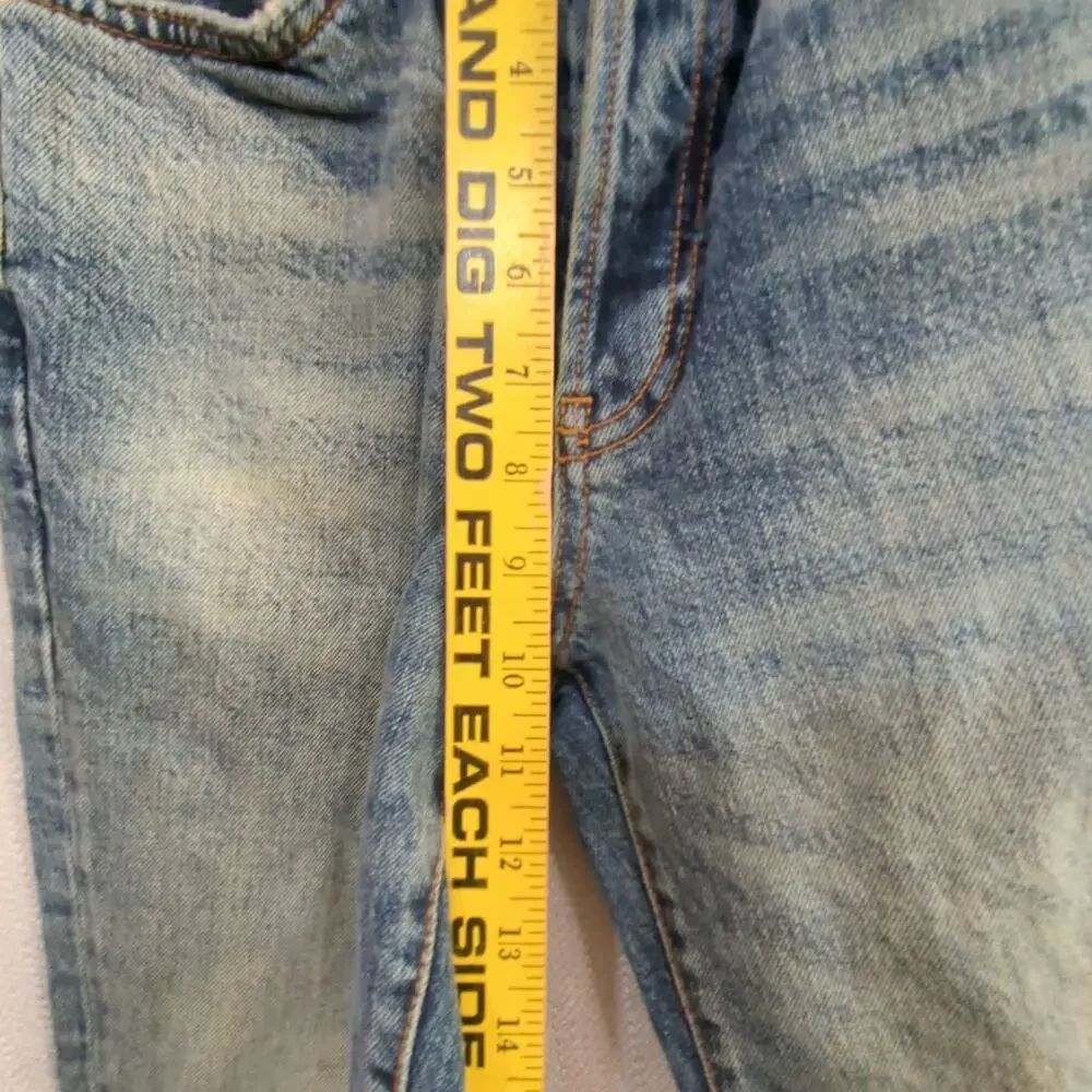 We The Free People Jeans Womens 26 Stella Skinny High Rise Dirty Wash Distressed - Picture 6 of 12